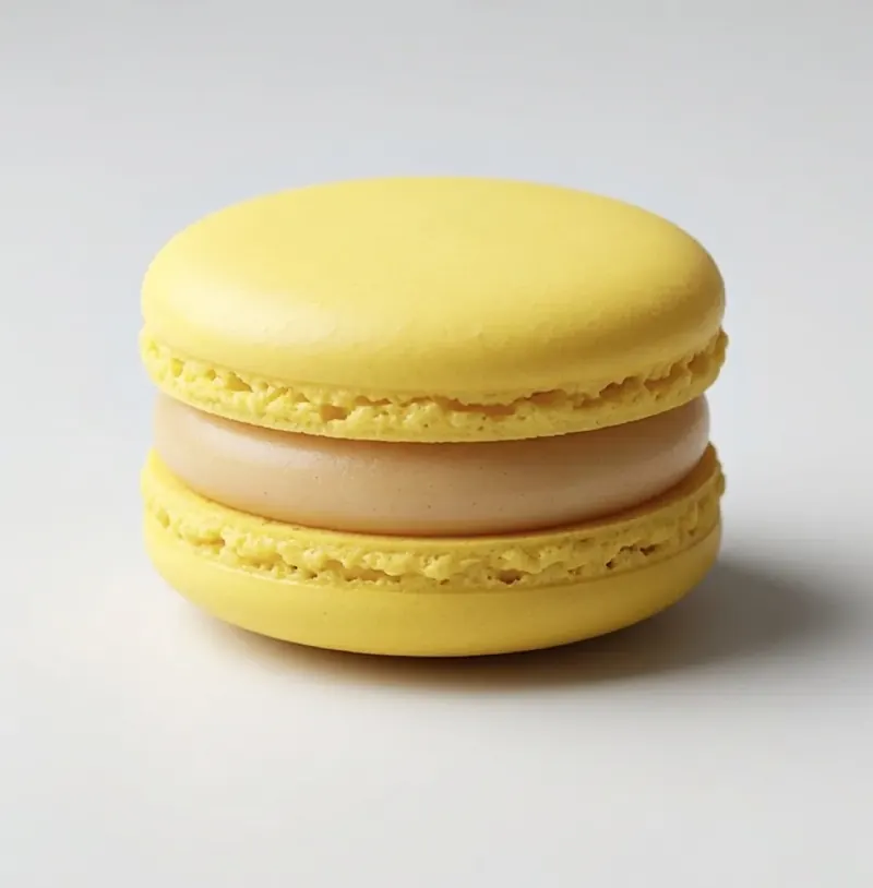 Banana Caramel macarons