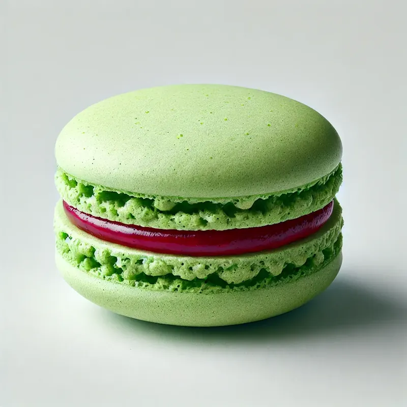 Raspberry pistachio macarons — wholesale bakery Boston